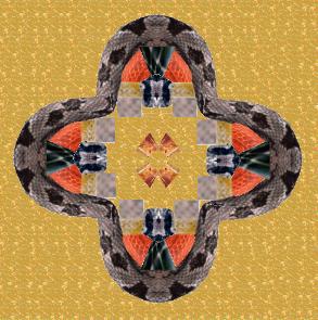 amazing graphic composed from bits of various ratsnakes