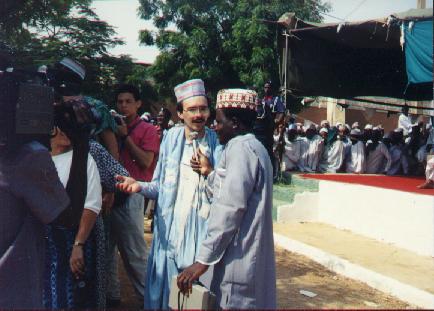 Bill being interviewed